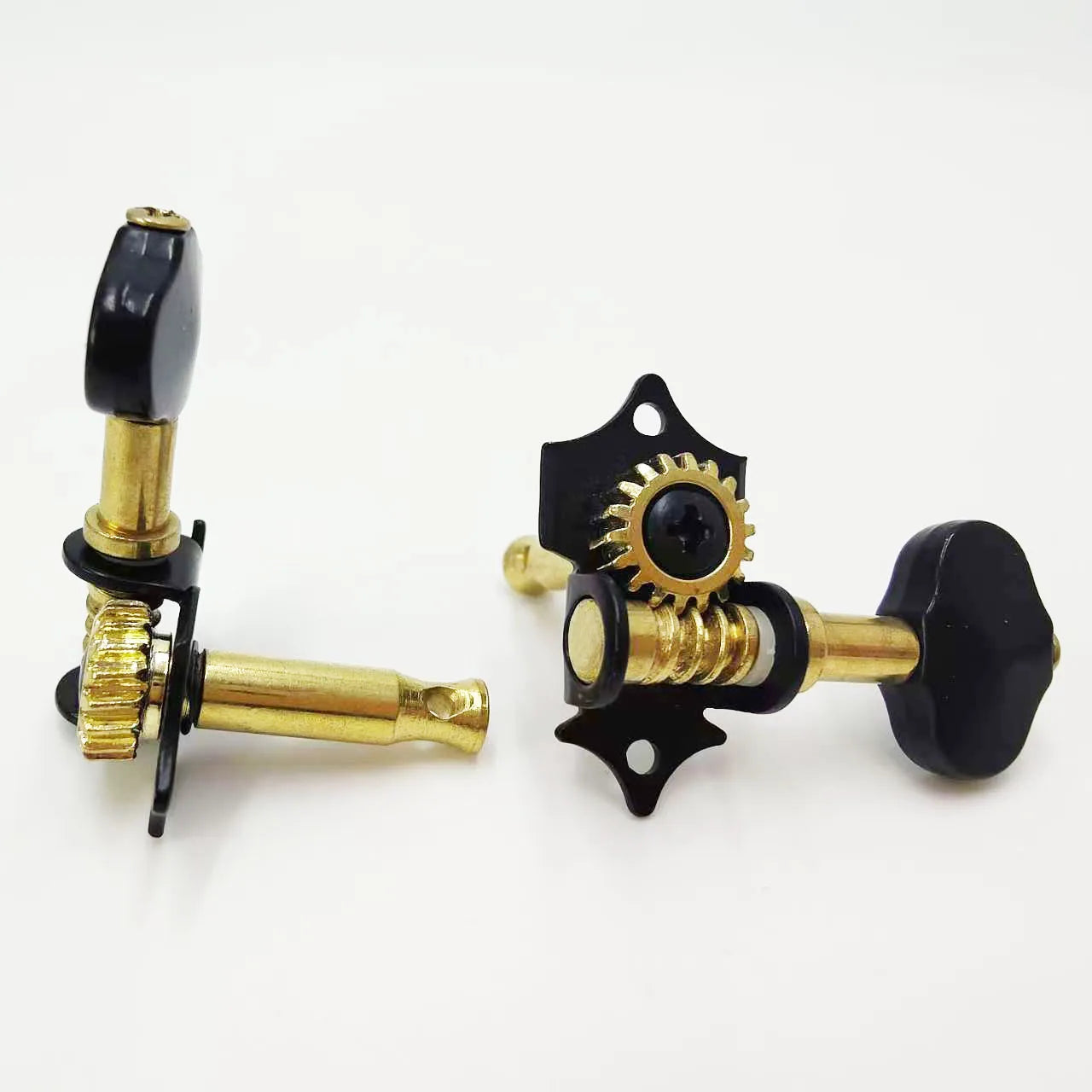 Chevilles de réglage pour ukulélé 2R2L, trou à queue courte, chevilles de réglage ouvertes pour ukulélé, enrouleur Quasi, petits accessoires pour ukulélé à 4 cordes