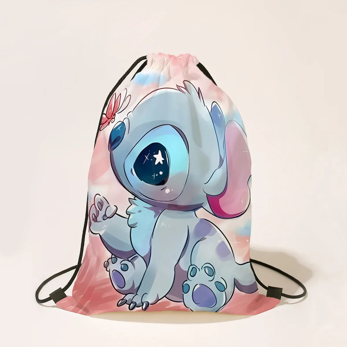 Stitch Drawstring Bags Children Backpack Anime Travel Storage Bag Kids Boys Girls Casual Swim Portable Backpack Christmare Gifts