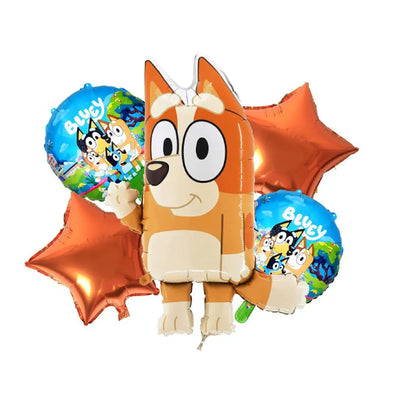 New Bluey Family Cartoon Aluminum Balloon Set Cute Bluey Bingo Balloon Birthday Gifts Party Supplies Decor Cosplay Props Toys