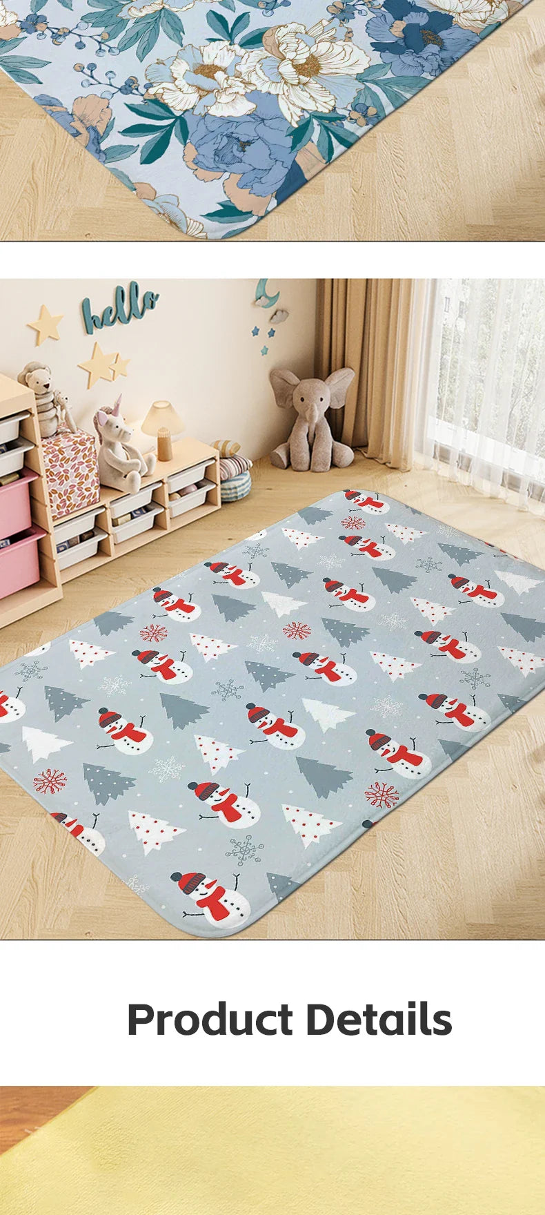Tapis de chambre Elvis lavable antidérapant, tapis de cuisine, salon, salle de bain, paillasson d'entrée, tapis de couloir