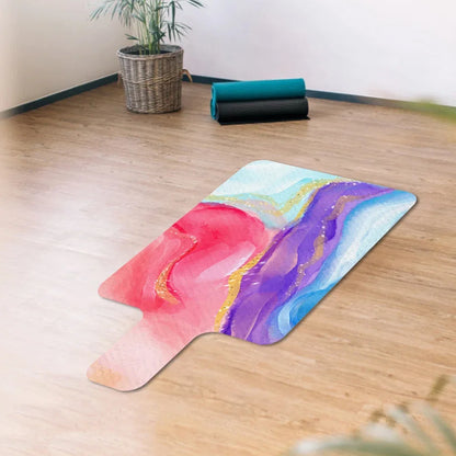 Pilates Suede Rubber Yoga Mat Non-Slip Pilates Reformer Cover Portable Pilates Reformer Machine Towel for Balance Training