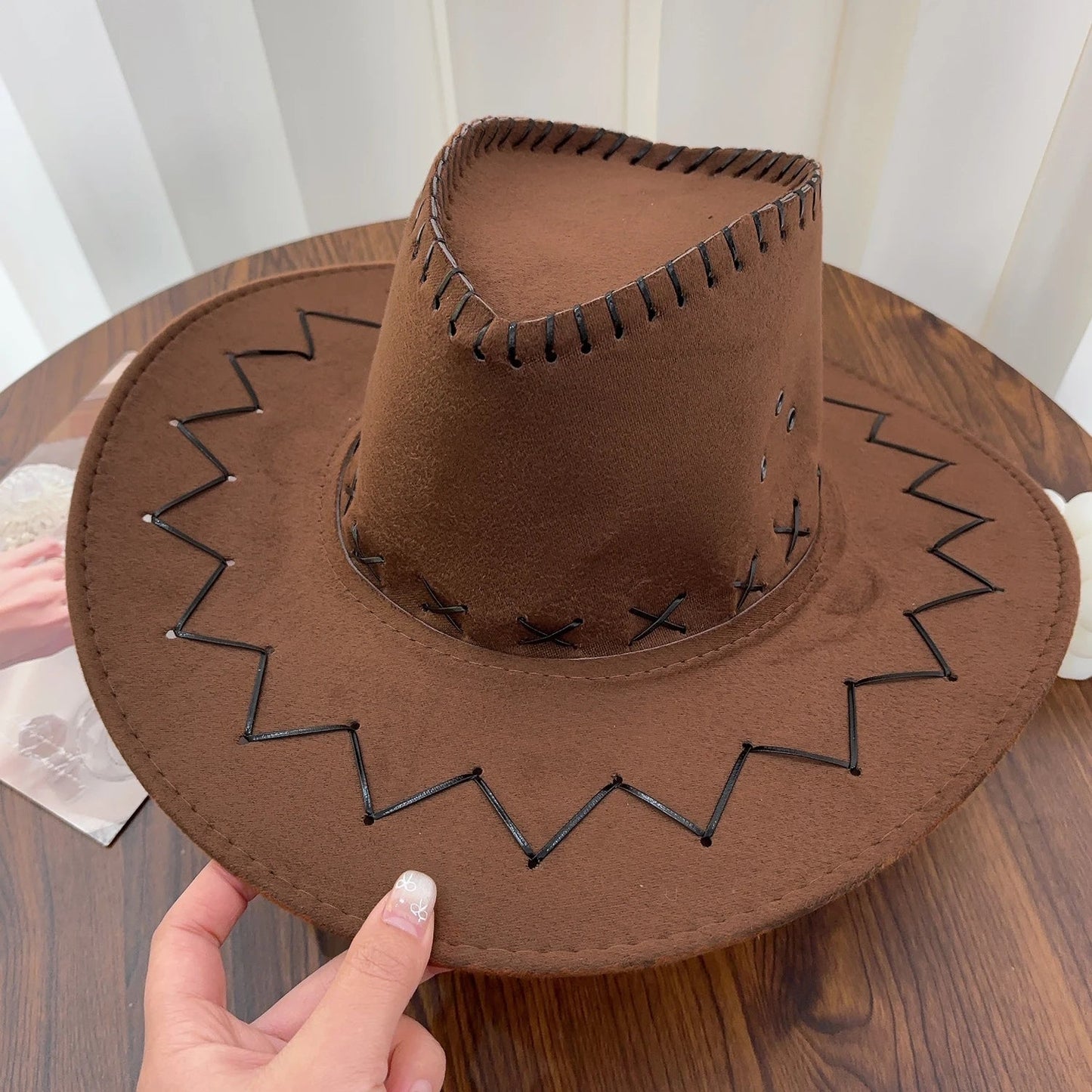 Chapeau de Cowboy Simple pour adultes, casquette de Cowgirl occidentale, accessoires de Costumes d'anniversaire d'halloween, décorations de vacances, cadeaux