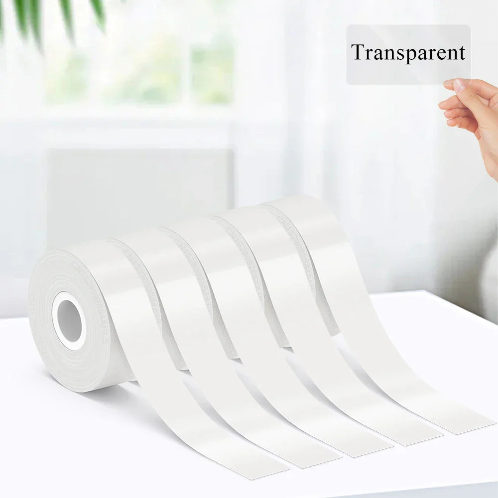 Inkless Label Printer P12 Portable Mini Printer Bluetooth Wireless Thermal Printer Auto Cut Labeling Machine or 5PK Label Rolls