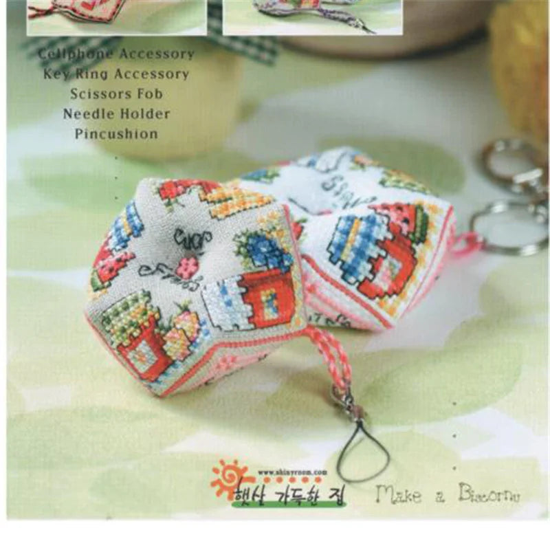 Cross Stitch Kits Stich Pin Cushion Sewing Kits Cross-stitch Easy Embroidery Cross Stitch Complete Kit Needle Arts & Craft Hobby