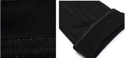 Men's Flared Jeans For Winter Thick Mid High Waist Slim Bell-bottoms Pants Elastic Fared Denim Trousers Size 26-40
