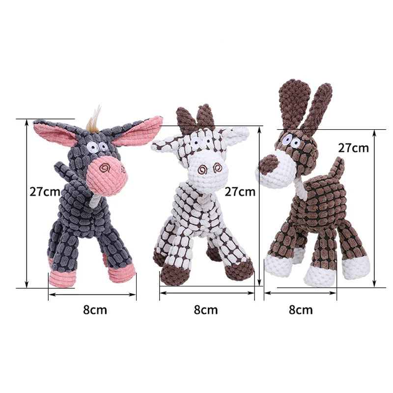 Matkey-Jouets en peluche pour grands chiens, mâcheurs agressifs, jouets à mâcher durables pour chiots grinçants