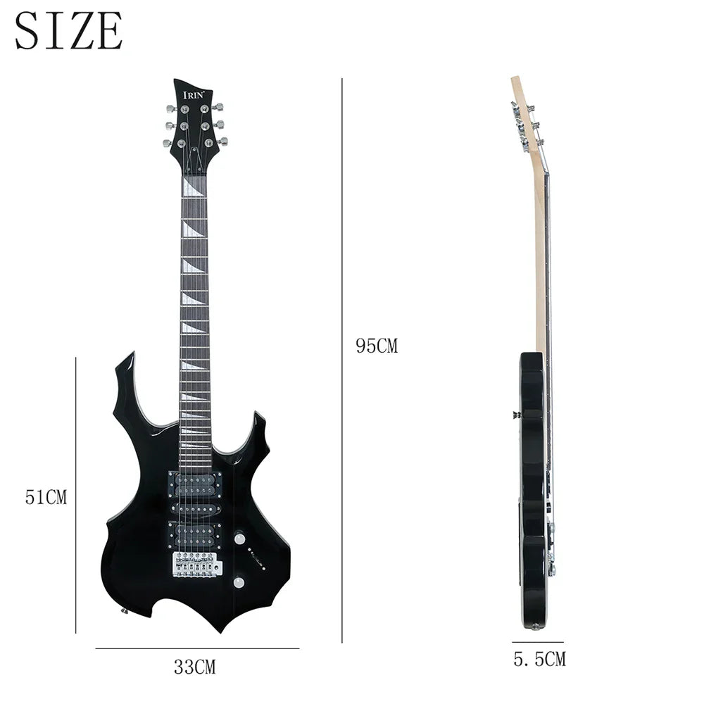 IRIN 6 cordes guitare électrique 24 frettes corps d'érable guitare électrique Guitarra avec sangle de sac pièces et accessoires de guitare nécessaires
