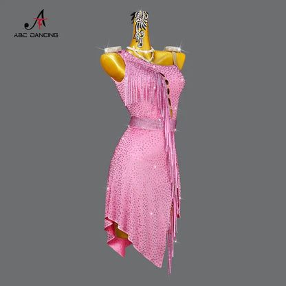 Robes de soirée pour femmes, vêtements de danse latine, Costume de danse Sexy, jupe de bal, Costume de sport sur scène pour filles, nouvelle collection 2026