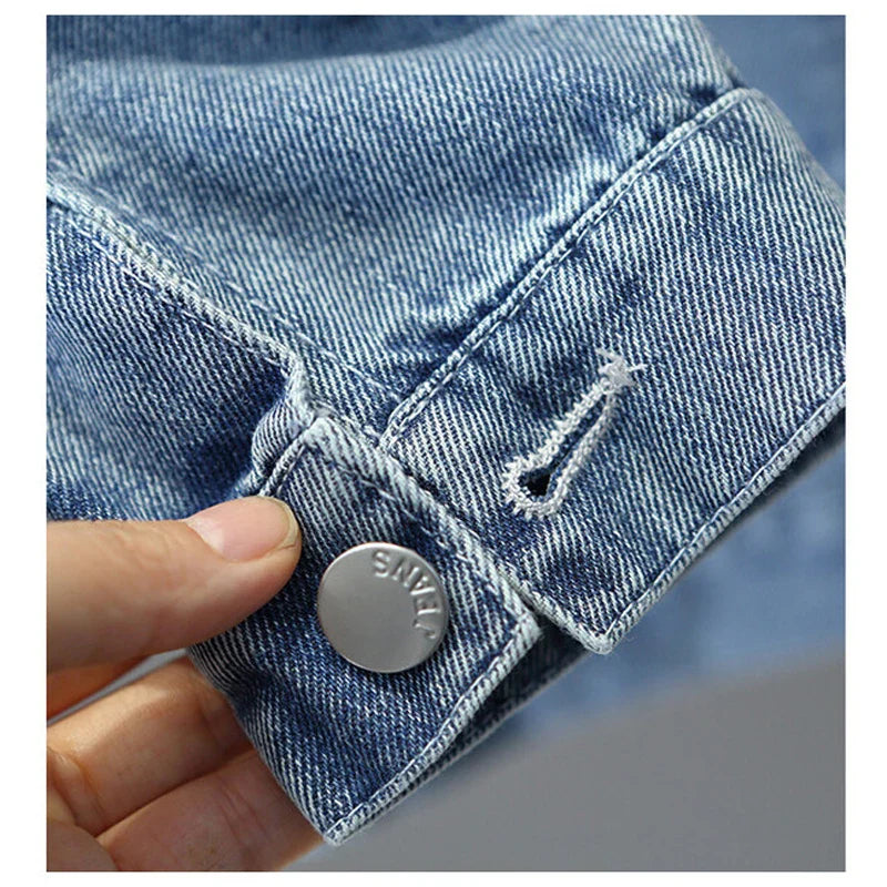 Manteau en jean pour adolescentes Printemps Automne Orné de perles Nœud papillon Veste à la mode pour enfants de 3 4 5 6 8 10 12 ans Vêtement d'extérieur décontracté