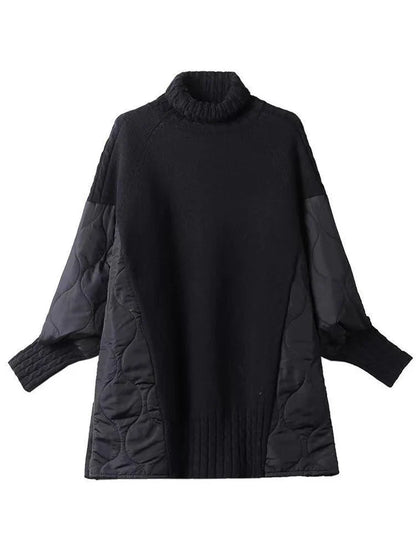 Women's Long Sleeve Turtleneck Sweater Autumn Winter Loose Knitted Sweaters Korean Casual Oversized Ladies Pullover Clothing