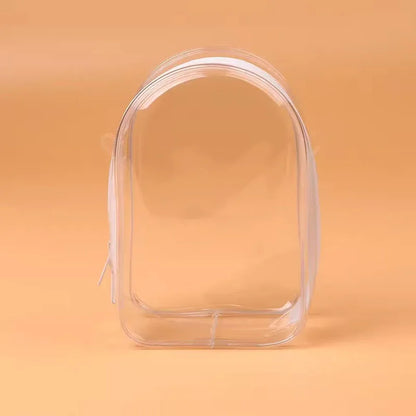 Pour sac bandoulière Labubu V2 de 15 cm en coton, sac de rangement en PVC, sac d'affichage pour poupées à pompon