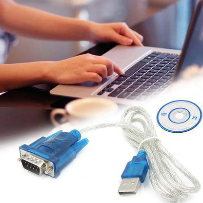 80cm High Quality USB 2.0 to Serial RS-232 DB9 9Pin Chipset SUPPORT Adapter USB RS232 ch340 Cable WIN10 Converter