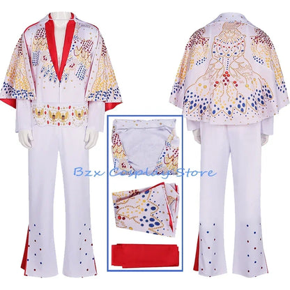 Costume de cosplay Le Roi pour homme, uniforme de rocker, tenue de carnaval, d'Halloween