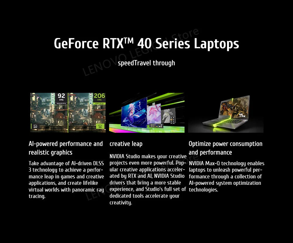 PC portable de jeu Lenovo Legion Y9000P Gaming E-Sports 2024 RTX 4060 Intel i9-14900HX 16" 16/32/64 Go de RAM 1/2 To SSD 2.5K 240 Hz