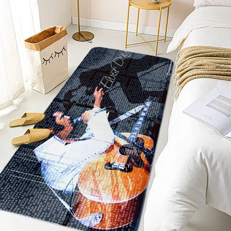 Rug for Bedroom E-Elvis Room Decorating Items Bathroom House Entrance Mat Living Room Floor Carpet Home Decorations Bathmat