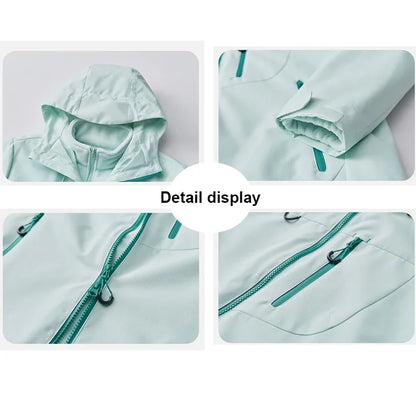 Veste d'extérieur trois en un deux pièces, coupe-vent, imperméable, combinaison de randonnée pour Couple, costume d'extérieur pour hommes et femmes