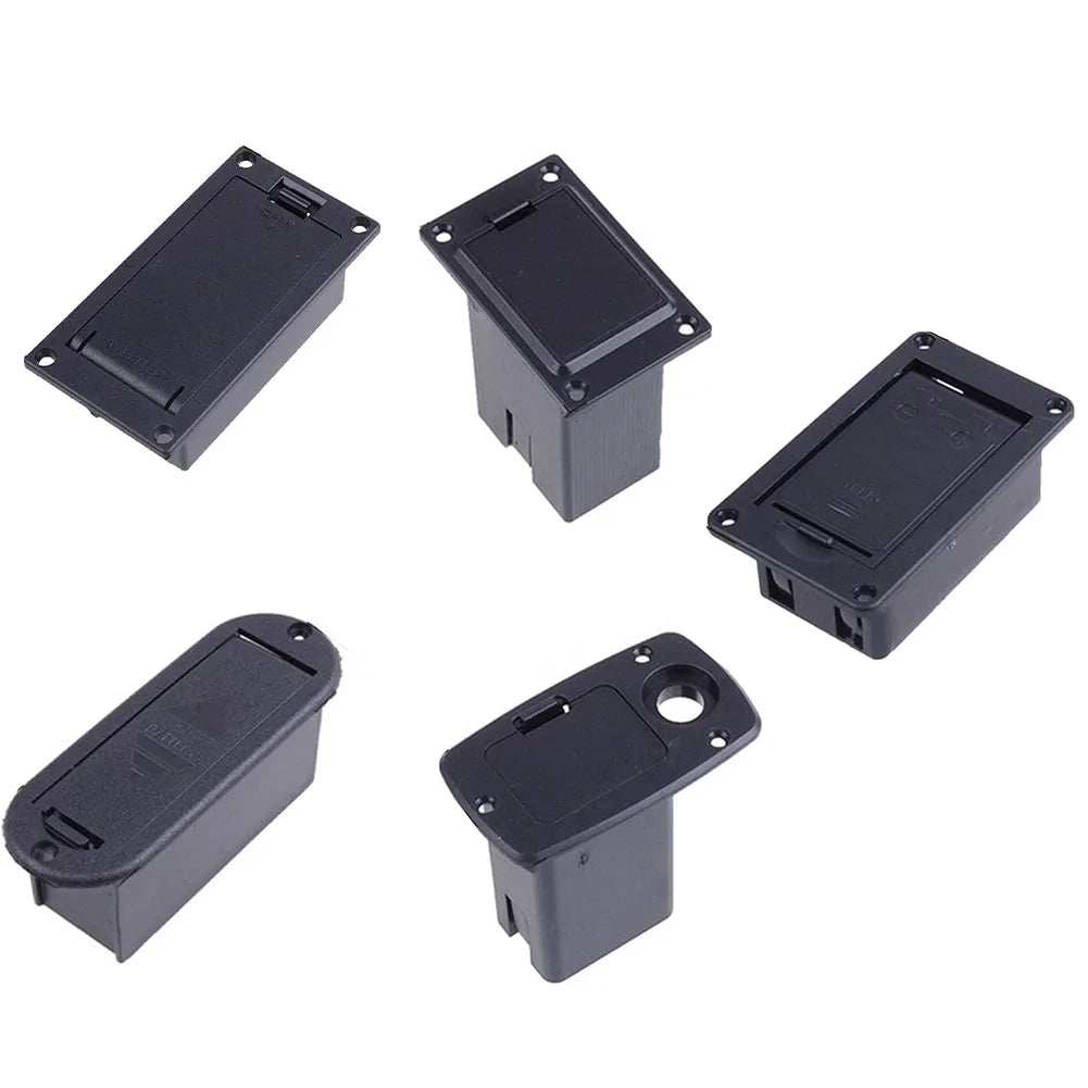 Boîtier de batterie de remplacement 9V pour micro de guitare acoustique et basse, support en plastique robuste, accessoire idéal pour les musiciens