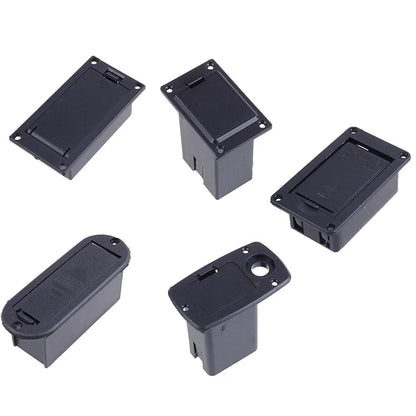 Boîtier de batterie de remplacement 9V pour micro de guitare acoustique et basse, support en plastique robuste, accessoire idéal pour les musiciens