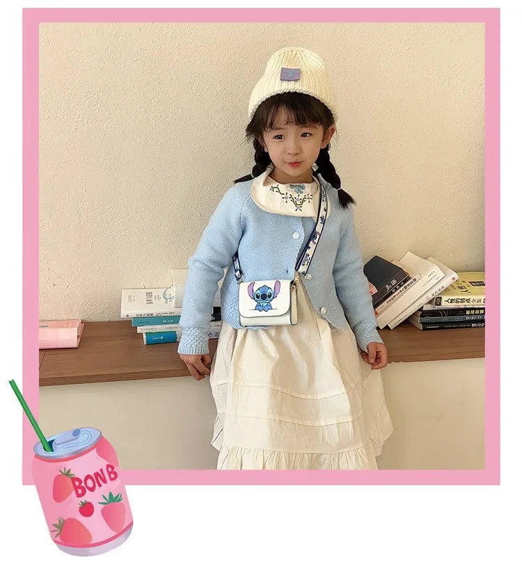Sacs à bandoulière mignons Anime Kuromi Stitchou Filles Femmes Sac de marque de luxe Sacs mini designer de haute qualité Cadeaux