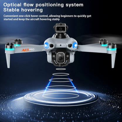 Nouveau Mini Drone caméra HD télécommande avec écran Intelligent évitement d'obstacles moteur sans brosse quadrirotor Dron jouets AE5Pro