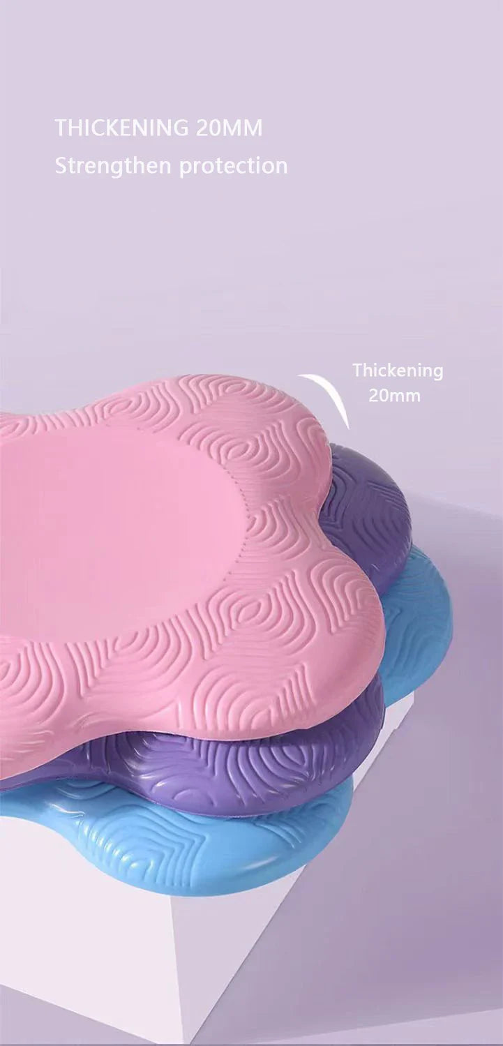 TPE Thickened Anti Slip Yoga Kneeling Pad Knee Pad Soft Flat Support Pad Slow Rebound Non-slip Pad Sports Fitness Mat
