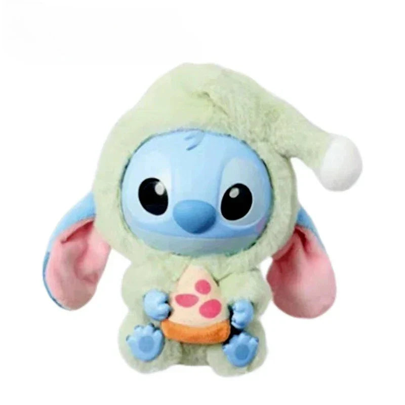 Stitch Eat Something Before Sleep Series Blind Box Plush Vinyl Toys Cute Doll Replica Mystery Box Bag Pendant Decor Gift