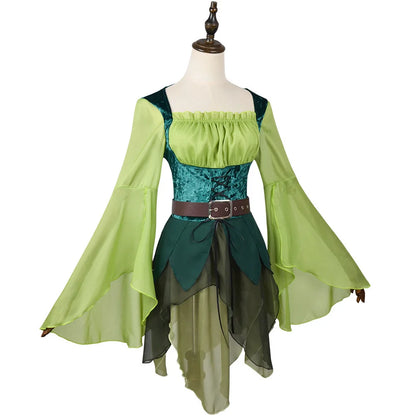Women's Elves Medieval Cosplay Wizard of Oz Magic Elves cosplay dress Halloween cosplay costume
