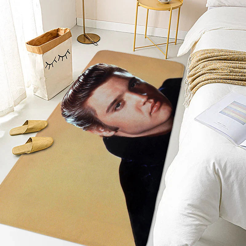 Rug for Bedroom E-Elvis Room Decorating Items Bathroom House Entrance Mat Living Room Floor Carpet Home Decorations Bathmat