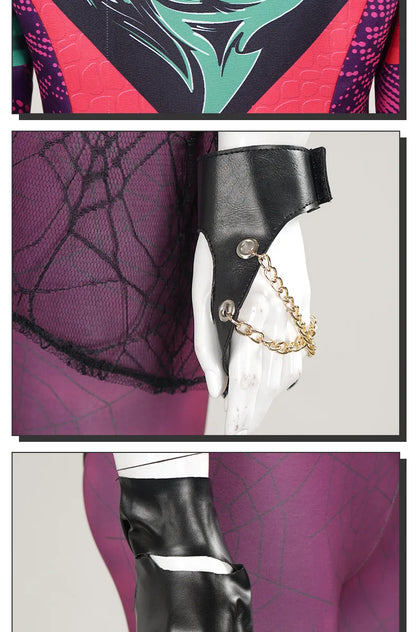 Movies Descendants 3 Evie Mal Cosplay Costume Mal Uniform Coat Vest Pants Gloves Women Adult Outfits Halloween Carnival Party