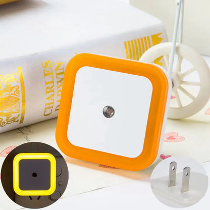 Mini veilleuse LED sans fil avec capteur, prise EU/US, éclairage décoratif pour chambre d'enfant, salon