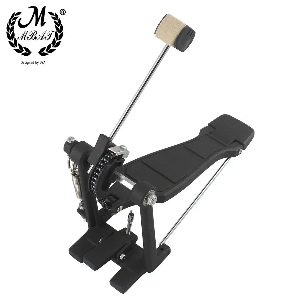 M MBAT – marteau de batteur à pédale de tambour, remplacement pour Kit de batterie, accessoire, arbre en acier inoxydable, tête de batteur à pédale en feutre
