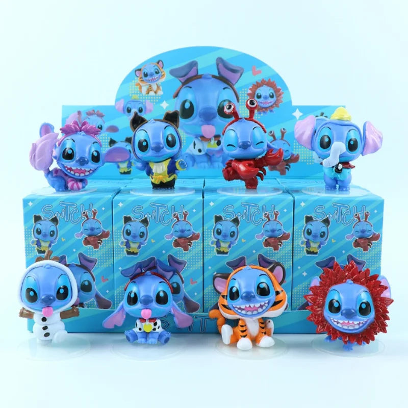 Stitch Blind Box Figurine, Cartoon Animation, Indoor Decoration, Model Doll, Movable Figurine, Children's Toy, Girls' Birthday G