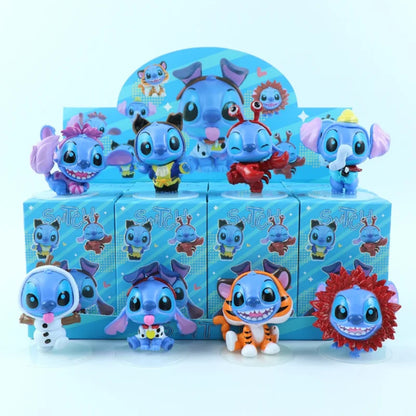 Stitch Blind Box Figurine, Cartoon Animation, Indoor Decoration, Model Doll, Movable Figurine, Children's Toy, Girls' Birthday G