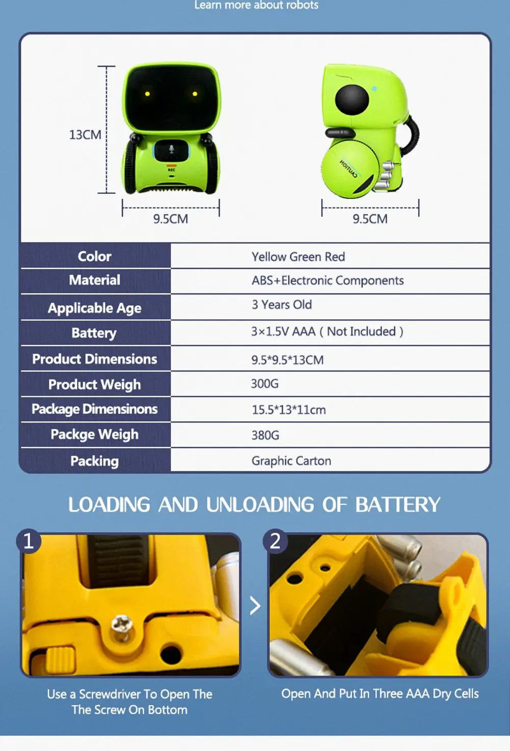 Robot Emo Robots intelligents Version russe, anglaise et espagnole jouets à commande vocale et tactile interactif éducatif pour enfants G