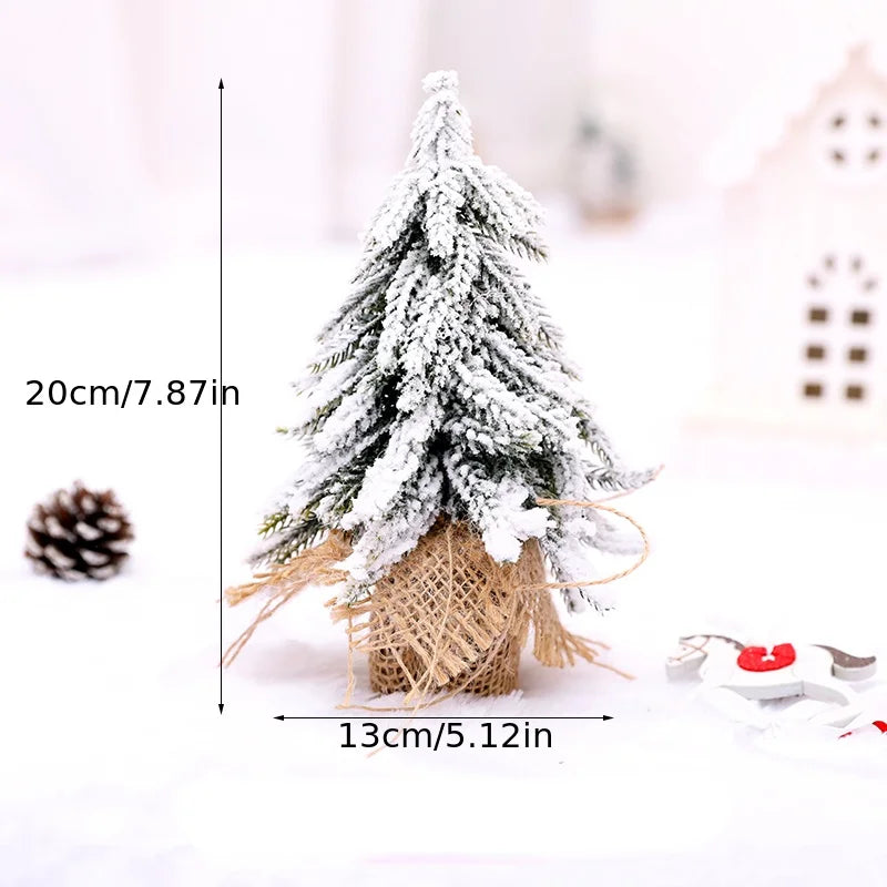 Christmas Creative Mini Snow Fir Small Christmas Tree Christmas Tree Decorations Restaurant Bar Interior Decoration Supplies