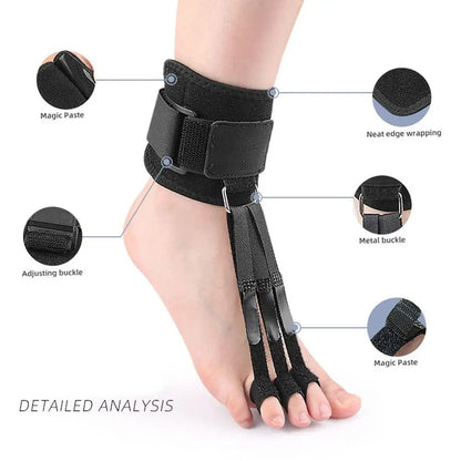 Correcteur d'orteils réglable, orthèses fixées et réglables, correcteur de Valgus d'orteil bouclé, attelle d'orteil respirante avec boucle en métal