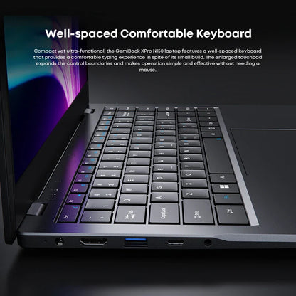 CHUWI GemiBook XPro 14.1 Inch Laptop Intel 12th N150 16GB DDR5 512GB SSD Windows 11 1920*1080 16:9 Screen WiFi 6 BT5.2 38Wh