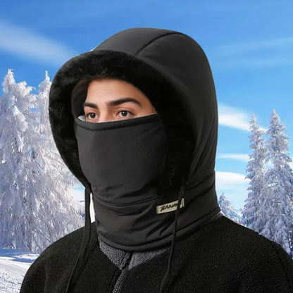 Chapeau chaud d'hiver pour hommes et femmes, Protection des oreilles de cyclisme d'automne et d'hiver avec velours épais pour la Protection contre le froid