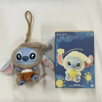 15CM New Stitch Eat Something Before Sleep Series Blind Box Plush Dolls Pendant Cute Doll Ornament Mystery Box Surprise Toy Gift