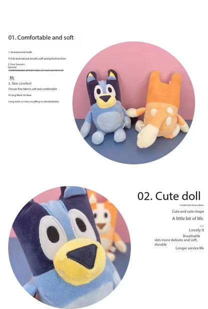 Family Stuffed Animals 17/28cm – Cartoon Dogs, Soft Plush Toys, Great for Birthdays and Christmas Gifts