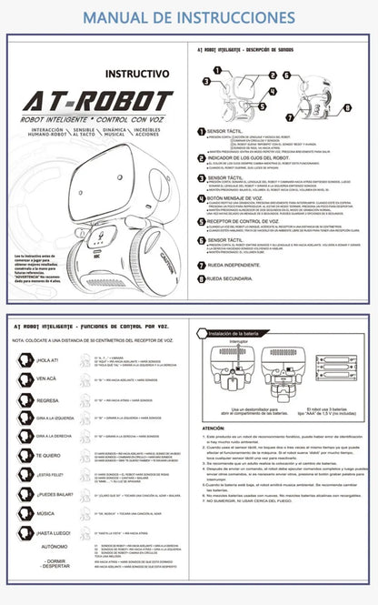 Robot jouet Robots intelligents Version russe, anglaise et espagnole jouets à commande vocale et tactile Robot RC éducatif interactif