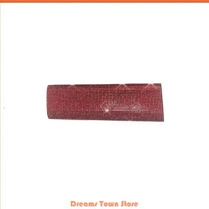 Decorative protective cover for microphone, adorned with rhinestones and sequins, compatible with 90% of portable wireless microphones used in KTVs and bars.