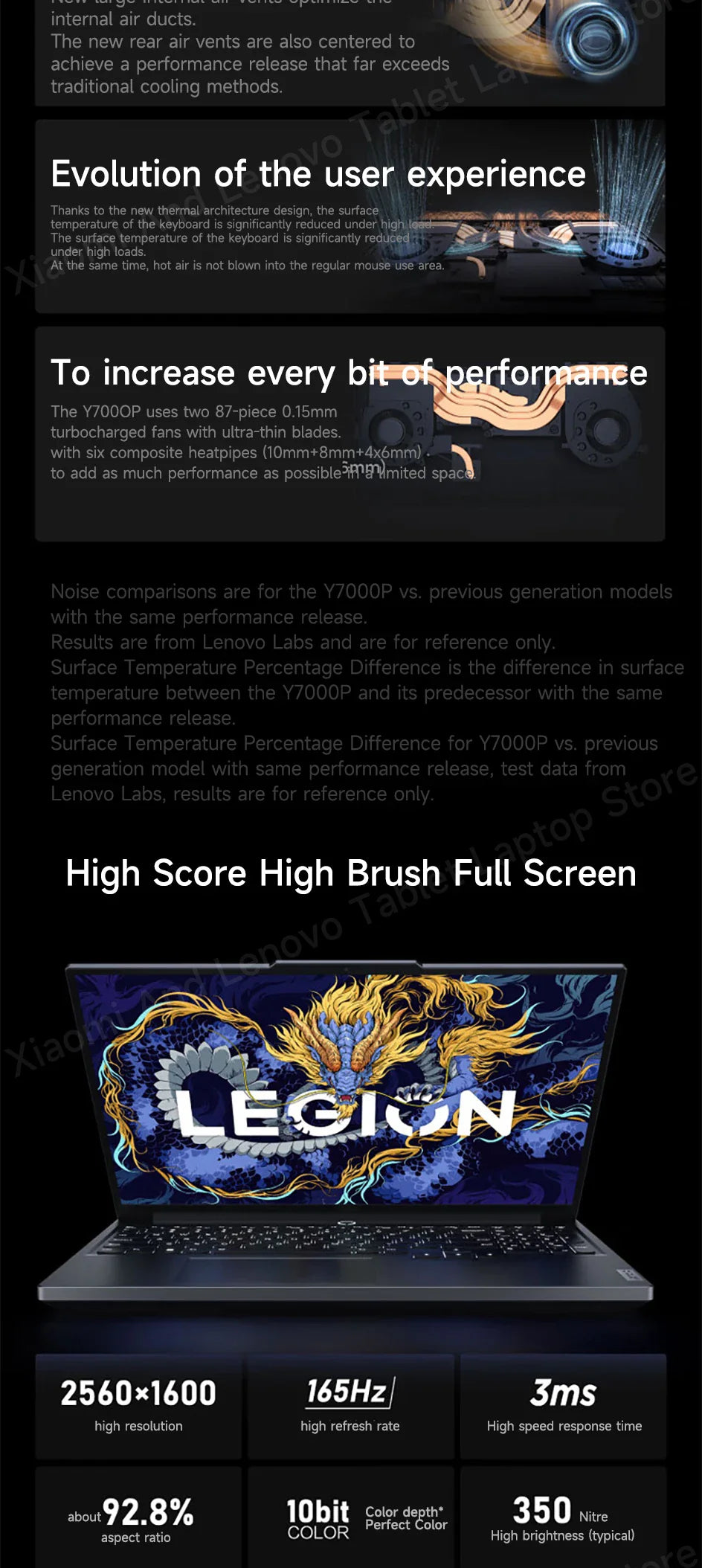 Lenovo Gaming laptop LEGION Y7000P 2024 notebook 16“ 2.5K 165HZ Screen i7-14650HX/14700HX 16G/32G RTX4060/RTX4070 computer PC