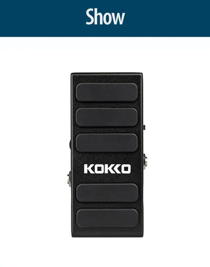 KOKKO Pédale d'effet guitare électrique Wah Volume 2 en 1 Contrôles au pied 2 modes Pédale multi-effets combo Pièces de guitare