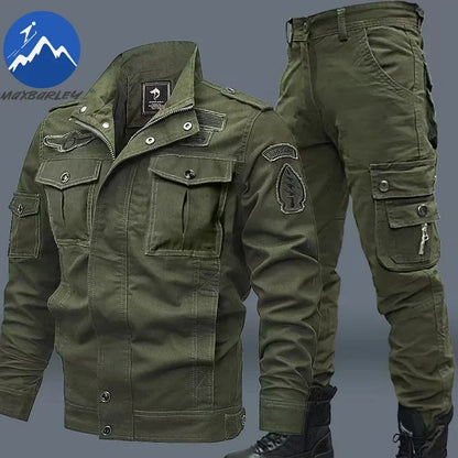 2024 New Casual Climbing pilots Jacket Men Plus Size 6XL Jaqueta Masculina working clothes Spring Autumn Cargo Mens Jackets Coat