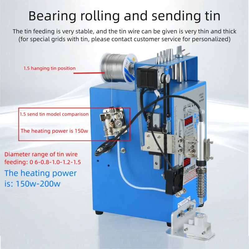 Multifunctional Semi-automatic Soldering Machine foot operated switch light with Motor USB2 Soldering Wire Artifact Soldering