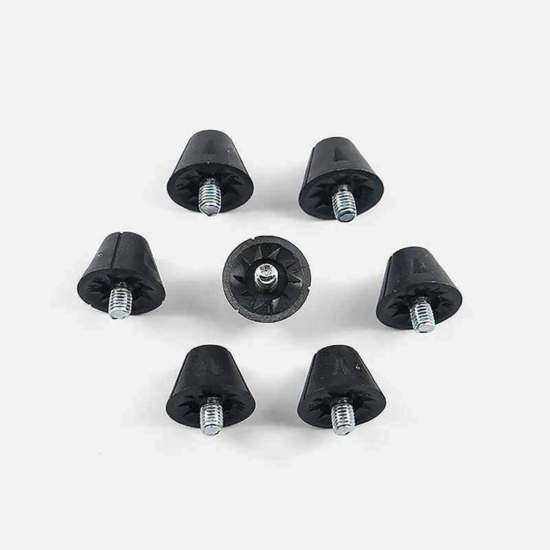 Pointes de remplacement pour chaussures de football noires, goujons durables pour chaussures de football, filetées M5, 13mm, 16mm, 1 pièce par ensemble