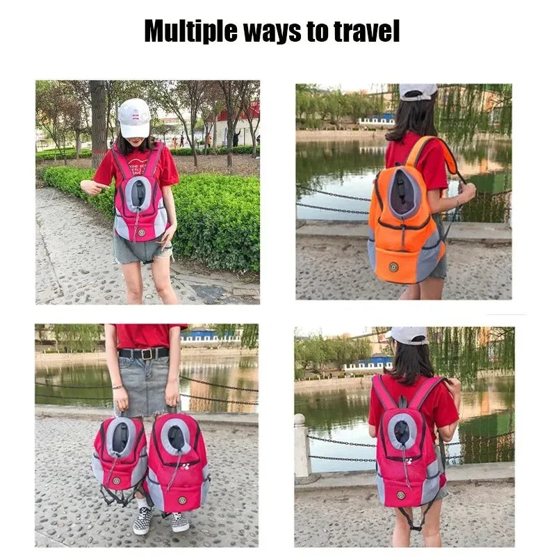 Pet Backpack for Small and Medium Dogs, Pet Carrier Backpack, Breathable Travel, Dog Carrier, Pet Transport Supplies