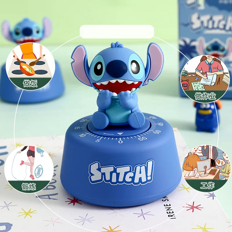 Stitchou Cute Cartoons Cute Pet Stitchou Timer Student Self-Discipline Learning Times Management Kitchen Machinery Timing Reminder
