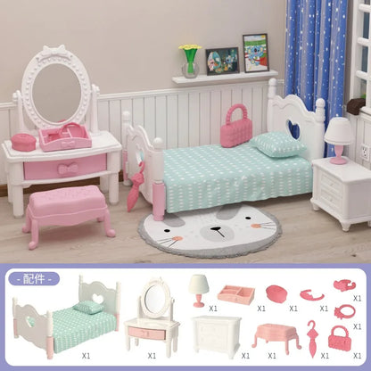 Mini-supermarché, jeux de shopping, accessoires de maison de poupée, jouets éducatifs pour enfants, jouets d'interaction familiale